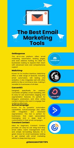 the best email marketing tools info sheet