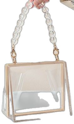 Trendy Rectangular Box Bag For Party, Rectangular Portable Box Bag For Party, Portable Rectangular Box Bag For Parties, Party Shoulder Bag Clutch, Trendy Rectangular Bag For Parties, Chic Clear Party Clutch, Chic Clear Clutch For Party, Chic Rectangular Party Bag, Chic Rectangular Party Bags