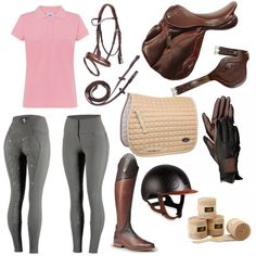 there are many different items that can be used to dress up for equestrian events, such as riding gear and gloves