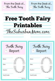 tooth fairy printables for kids to use on the tooth fairy teethtripe