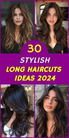 Long Hair Trends 2024 Haircuts Women, Hair Cuts Long Length, Long Hair 2024 Trends, 2024 Long Hair Trends For Women, Long Choppy Haircuts, Long Layered Hair With Side Bangs, Long Haircut Ideas, Bold Bangs, Long Length Haircuts