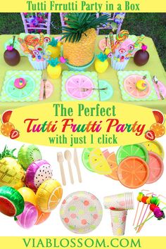 the perfect tutti frut party with just 1 click from viabosom com