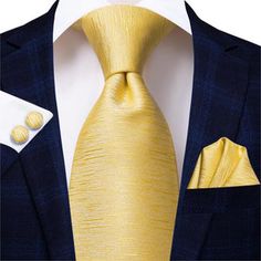 Gold Bow Tie, Gold Tie, Designer Suits For Men, Ties For Men, Paisley Tie, Yellow Silk, Men Formal, Cufflink Set, Men's Tie