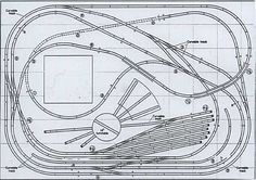 a drawing of a train track with various tracks and numbers on it, as well as the