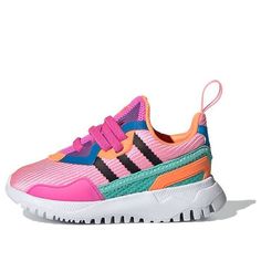 Pink Sneakers With Elastic Laces For Streetwear, Adidas Multicolor Low-top Sneakers, Adidas Pink Sneakers With Three Stripes, Pink Adidas Sneakers With Three Stripes, Sporty Multicolor Adidas Sneakers, Pink Low-top Sneakers With Three Stripes Branding, Pink Low-top Sneakers With Three Stripes, Sporty Multicolor Adidas Running Shoes, Pink Adidas Skate Shoes For Sports