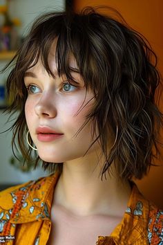 Shag With Fringe, Layered Shag With Fringe, Short Shag Cut, Layered Shag, Low Maintenance Short Haircut, Grey Bob Hairstyles, Androgynous Haircut, Classic Bob Haircut