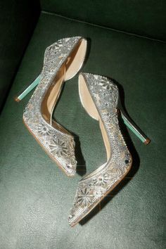 SB-Chic Silver Rhinestone Pointed-Toe D'Orsay Pumps Silver Rhinestone, To Shine, Betsey Johnson, Pumps, Silver