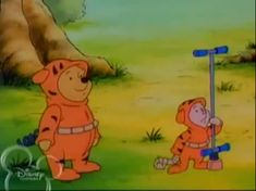 winnie the pooh and tigger playing golf in disney's animated movie,