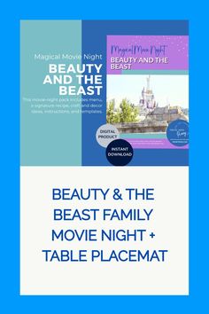 the beauty and the beast movie night flyer