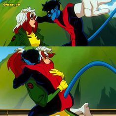 Nightcrawler And Rogue, Rogue And Nightcrawler, Rouge Xmen, Gambit Xmen, Xmen Characters, Nightcrawler Xmen, Night Crawler