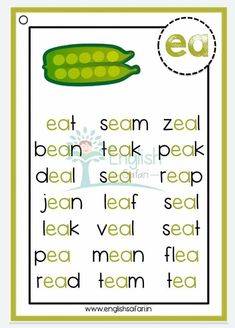 a green pea with the words eat, seam zeal and bean - teck peak