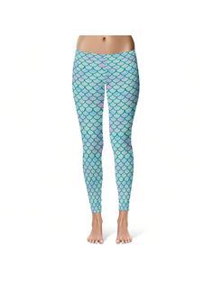 These awesome mermaid tights show off your love for the ocean. The cool scales shimmer in the sun!Womens Mermaid Leggings Cute Funny Ocean Lover Fish Scales Novelty Yoga Pants For Ladies Mermaid Scales Casual   Composite Fabric   Medium Stretch  Women Clothing, size features are:Bust: ,Length: ,Sleeve Length: Mermaid Tights, Mermaid Leggings, Mermaid Scales, Fish Scales, Ocean Lover, Fabric Medium, The Cool, Scales, Sports Equipment