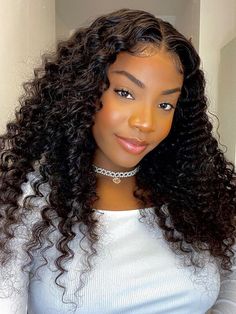 Deep Wave Lace Front Wig, Deep Wave Brazilian Hair, Deep Wave Hair, Wave Lace Front Wig, Deep Wave Hairstyles, Wigs Hair, Work Hairstyles, Colored Wigs, Hair Replacement