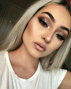 Pinterest: @ LOLAxxLOLA Trucco Glam, Make Up Guide, Make Up Diy, Natural Summer Makeup, Holiday Makeup Looks, Prom Makeup Looks, Linda Hallberg, Smink Inspiration, Makijaż Smokey Eye