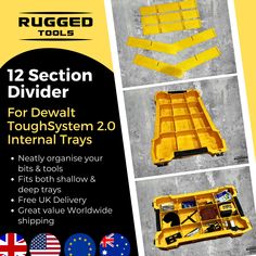 the instructions for how to use toughsytem 2 0 external trays and tools