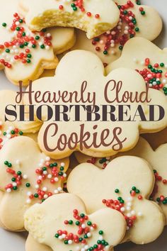 Shortbread cookies with sprinkles, one with a bite taken out. Do Si Do Cookies Recipe, What To Do With Cookie Crumbs, Shortbread Cookie Recipe For Decorating, Taste Of Home Recipes Desserts Cookies, Hermit Cookies Recipe, English Shortbread Cookies, Shortbread Cookie Recipe Easy, Pressed Cookies Recipe, Soft Shortbread Cookies