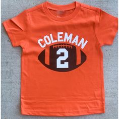 Football Party Decorations, Football Theme Party, Football Birthday Party, Personalized Birthday Shirts, Outfit Party