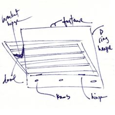 the diagram shows how to draw an object with different lines and shapes, including letters