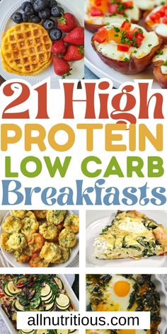 21 high protein low carb breakfasts that are delicious and easy to make, perfect for