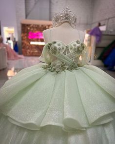 a dress on display in a store