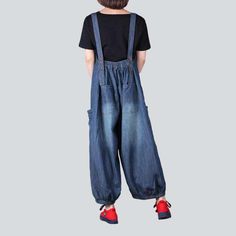 Introducing our 2023 Autumn Collection of 90s-inspired mid wash denim dungarees ââ‚?a timeless classic that's set to revolutionize your wardrobe!Why They're Your Next Wardrobe EssentialDesigned to bring back the nostalgic vibes of the '90s. these denim dungarees are the perfect balance between contemporary fashion and vintage style. With their unique baggy fit and suspender closures. they exude an effortlessly cool attitude that's sure to make a statement.Distinctive Features: 90s-Inspired Style Dark Wash Baggy Overalls, Denim Overalls With Relaxed Fit, Retro Dark Wash Cotton Denim Jumpsuit, Baggy Denim Blue Jeans Overall, Relaxed Fit Dark Wash Denim Overalls, Denim Blue Retro Overalls, Dark Wash Relaxed Fit Overalls, Dark Wash Relaxed Fit Jeans Overall, Retro Denim Blue Overalls