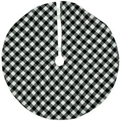 a black and white checkered cloth clock