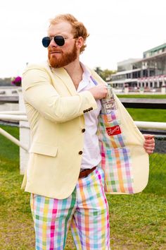 Yellow Derby Seersucker Suit | The Savannah Swinger Mens Derby Outfits, Kentucky Derby Mens Attire, Derby Outfits For Men, Derby Outfits Men, Kentucky Derby Men, Derby Party Outfit, Kentucky Derby Attire, Kentucky Derby Outfit, Kentucky Derby Fashion