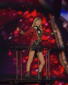 taylor swift performs on stage at the super bowl