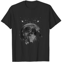 Moon T Shirt Space Halloween, Moon T Shirt, Moon Shirt, The United States, United States, Mens Shirts, Moon, Halloween, T Shirt