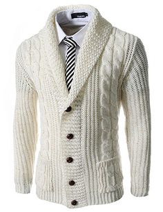 Slim Fit Shawl Collar 5 Button Knitted Cardigan Mode Casual, Knitwear Men, Well Dressed Men, Men's Knit, Gentleman Style, 가을 패션, Knitted Cardigan, Men Looks