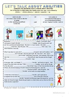 an english worksheet with pictures and words to describe what is in the text