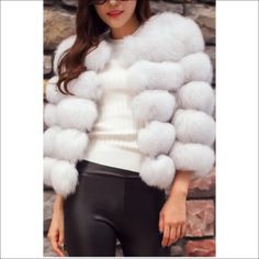 Indulge in luxury with our Boujee Faux Fur Puff Jacket. From its soft, faux fur material to its stylish puff design, this jacket exudes elegance. Available in sizes S to 3XL, stay warm and chic in any weather. Elevate your wardrobe with this must-have piece. Material: Polyester﻿ Neckline: Round Pattern Type:Solid Sleeve Length:Three Quarter Season: Winter , Summer Spring Fluffy Faux Fur Coat, Fluffy Faux Fur Outerwear For Spring, Glamorous Long Sleeve Outerwear With Faux Fur Trim, Glamorous Fur Coat With Faux Fur Trim, Glamorous Long Sleeve Fur Coat With Faux Fur Trim, Glamorous Long Sleeve Fur Coat For Winter, Chic Fluffy Fur Coat For Spring, Chic Fluffy Fur Coat, Chic Faux Fur Winter Coat