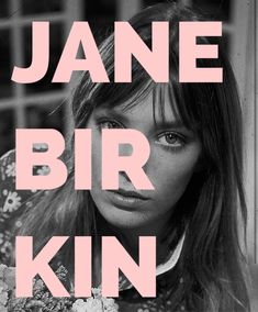 a woman with long hair and bangs in front of a window, text reads jane bir kin