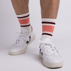 NEW colors! The Retro Stripe by American Trench is a staple in any sock drawer and a customer and staff favorite here at BGS. Made of natural, unbleached, American-grown cotton, these socks feature a comfortable cushioned foot bed without being too thick, and they look great in sneakers or boots. Crew height and a universal fit means they can be worn by men and women alike. Also available in a shorter length: Retro Stripe Quarter Crew Sock. Materials: 72% cotton, 16% nylon, 11% acrylic, 1% spand Knitting Mill, Im Sorry Cards, Essential Oil Beauty, Wedding Congratulations Card, Merchant And Mills, Sock Drawer, Crew Sock, Retro Stripes, Foot Bed