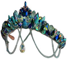 Shell Crown, Shell Crowns, The Blue Lagoon, Crown Crystal, Mermaid Crown, Mermaid Outfit, Iridescent Pearl, Crystal Crown, Hen Do