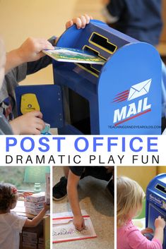 post office dramatic play fun for kids to do with the mailbox and other things