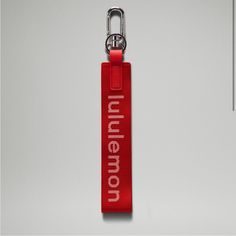 Brand New With Tags Attached Lululemon Athletica Never Lost Keychain Colour: Grenadine Red / White Keep Your Keys Close At Hand By Clipping Them To Your Favourite Bag. Designed For On The Move Dimensions: 22.5cm (8.8") Ll10 Lululemon Keychain, Lululemon Never Lost Keychain, Never Lost Keychain, Red Keychain, White Brand, Key Card Holder, Card Holders, White Color, Lululemon Athletica