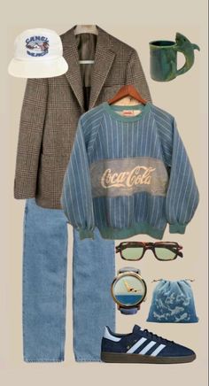 Eclectic Grandpa Fashion, Gardening Outfits, Grandpa Fashion, Grandpa Outfit, Mode Hippie, Outfit Goals, Clothes And Accessories, Inspiration Mode, Lookbook Outfits