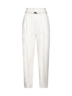 99% Cotton, 1% Elastane Short Women, Outfit Check, White Trousers, Trousers Pants, Straight Leg Trousers, Trouser Pants, Brunello Cucinelli, Straight Leg Pants, Short Pants