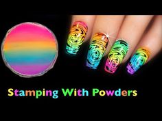 Stamped Nails Ideas, Nail Powder Designs, Az Nails, Mum Nails, Stamping Nail Art Ideas, Vinyl Nail Art, Neon Nail Art Designs, Nail Stamping Ideas, Nail Stamping Designs