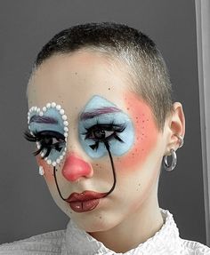 Aesthetic Stuff To Draw, Stuff To Draw, Face Art Makeup, Graphic Makeup, Halloween Makeup Inspiration, Swag Makeup, Crazy Makeup, Creative Makeup Looks