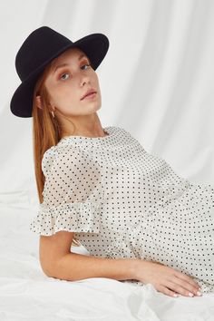 A polka dot moment! #SHxME Cheap Polka Dot Top With Ruffles, Cheap Polka Dot Relaxed Fit Tops, Chic Cheap Polka Dot Blouse, Summer Polka Dot Intimates, Cheap Polka Dot Women's Tops, Cheap Fitted Polka Dot Blouse, Cheap Chic Polka Dot Bottoms, Cheap Fitted Polka Dot Tops, Cheap Trendy Polka Dot Tops