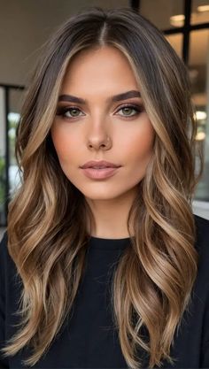 Hair Color Ideas for Brunettes for 2024 Hairstyle For Summer 2024, Brunette Balayage Hair Medium Length, Bayalage Brunette 2024, Summer Hair Brunette, Summer Hair For Brunettes, Summer Brunette Hair, Honey Brunette, Balayage Hair Brunette, Brunette Summer Hair