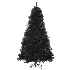 a black christmas tree on a white background