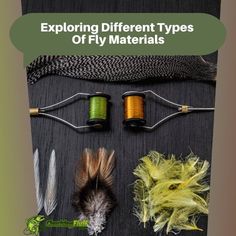 an image of different types of fly materials