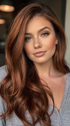 Best Hacks for Copper Balayage on Black Hair 💁 Rich Brown Copper Hair, Copper Vs Auburn Hair, Chocolate Copper Hair Color, Copper Balayage On Black Hair, Brown Sugar Hair Color, Rich Auburn Hair Color, Copper Hair Balayage, Fall Copper Hair, Copper Highlights On Brown Hair