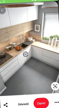 an image of a kitchen that is on the app