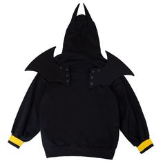 COSFUN Original Batman：The Dark Knight Hoodie Sweatshirt Black Hooded Hoodie For Cosplay Events, Black Cotton Hoodie For Cosplay, Harajuku Hooded Top For Cosplay, Fall Cosplay Hoodie Tops, Hooded Top For Halloween Cosplay, Hooded Tops For Halloween Cosplay, Black Harajuku Hoodie Top, Black Harajuku Style Hoodie Top, Punk Hooded Top For Cosplay