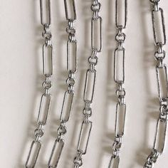 Antique Silver Corey Chain, Large Silver Fancy Chain, 22mm, 2FT Nickel-free Metal Link Chain Necklace, Gunmetal Cable Chain Link Necklace, Silver Metal Chain Necklace With Rectangular Links, Nickel-free Silver Link Chain Necklace, Silver Link Chain Necklace Nickel Free, Silver Metal Paperclip Chain Necklace, Fancy Hands, Small Envelopes, Wire Jewelry Designs