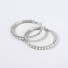 Design: Diamond Eternity Hoop Earrings shine from all angles. Features hand-set prong stones in a set to perfect your fit. This hoop design has the biggest, sparkliest, and clearest diamonds ever made. Match it with our necklaces to upgrade your look. Details: Width: 30mm / 50mm / 80mm Luxury 18K Gold 5 times plated Stainless Steel Long lasting & plating guarantee 100% Protection from fading/rusting/tarnish Innovative scratch-resistant coating Water, sweat, and heat-resistant Lead & nickel free, Hoop Design, Upgrade Your Look, Absolutely Fabulous, Luxury Gift Box, Diamond Eternity, Plate Size, Infinity Bracelet, Beautiful Earrings, Prong Setting